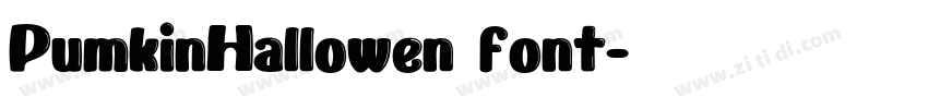 PumkinHallowen font字体转换